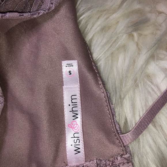 Mauve dusty rose colored bra top - Picture 3 of 3